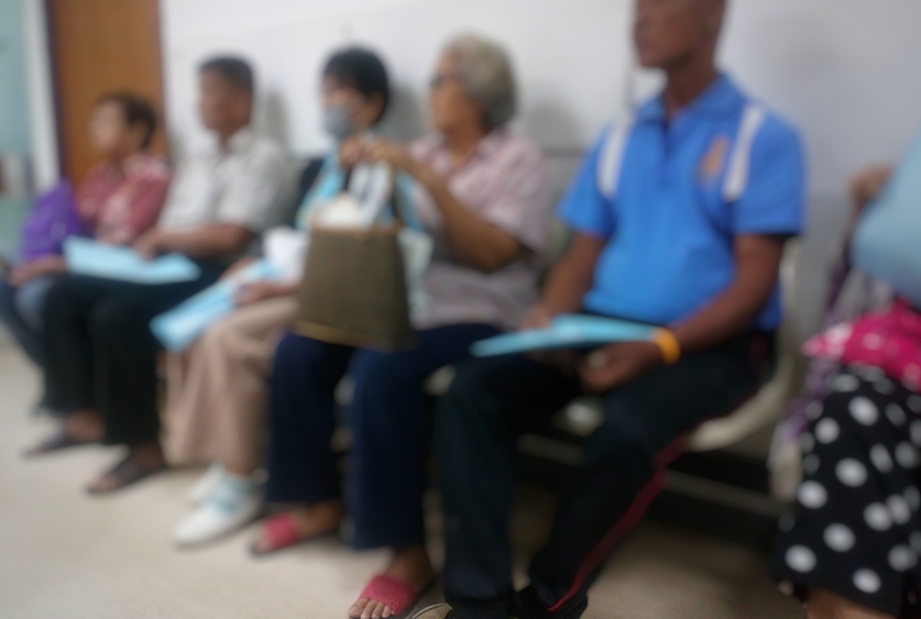 patients in a waiting room